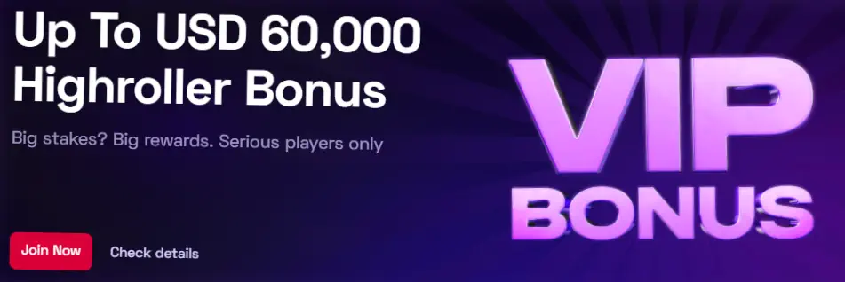 Ybets Highroller VIP-Bonusangebot bis zu 60.000 USD